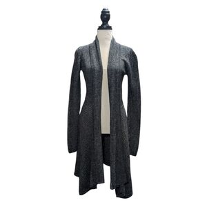 CAbi Charcoal Open Front Cardigan